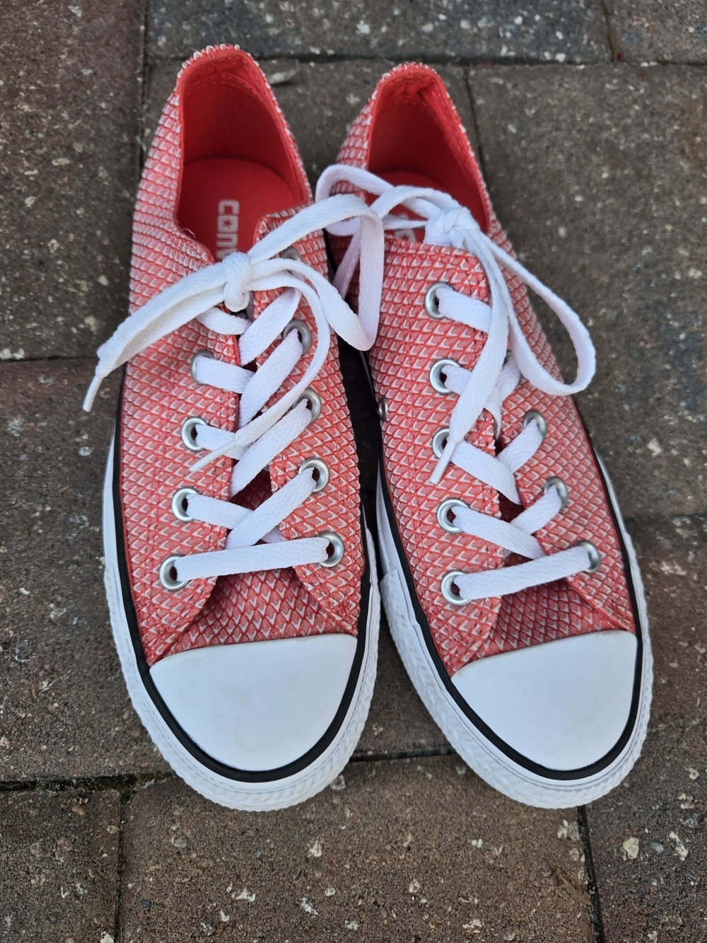 Converse Women's Low Top Sneakers in Coral